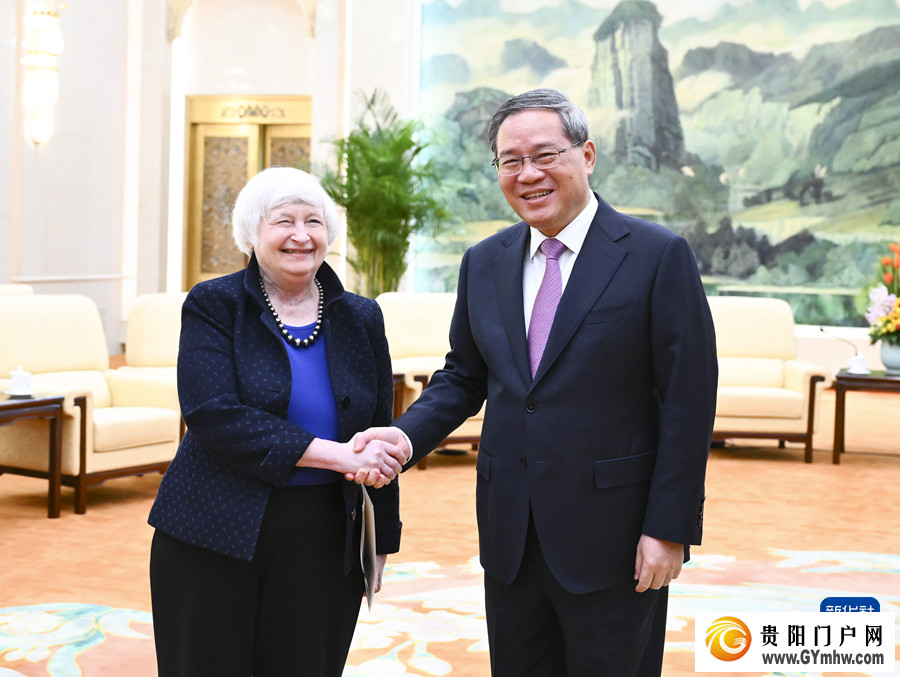 李强会见美国财政部长耶伦(图1) 李强会见美国财政部长耶伦(图1)