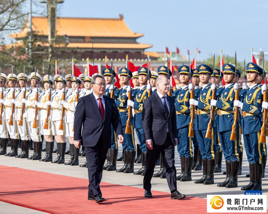 李强同德国总理朔尔茨会谈(图1) 李强同德国总理朔尔茨会谈(图1)